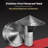 304 Stainless Steel Chimney Cap, Round, Wind and Rain Resistant, with Clamp Band (30 cm) view 4