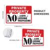 3-Gang Decorative Light Switch Wall Plate – Private Property, No Trespassing, No Loitering, No Soliciting view 2