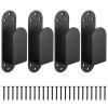 McBlast 4-Pack Large Round Black U-Door Barricade Brackets for 2x4 view 1