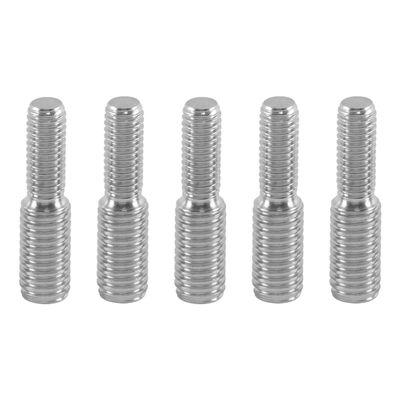 Hoite 5-Pack M6-to-M8 Double-Ended Threaded Studs, 30 mm, 304 Stainless Steel