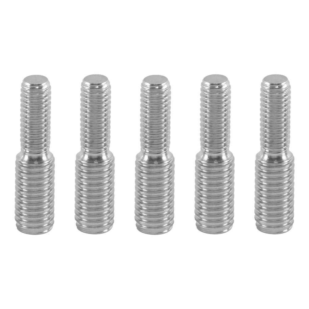 Hoite 5-Pack M6-to-M8 Double-Ended Threaded Studs, 30 mm, 304 Stainless Steel