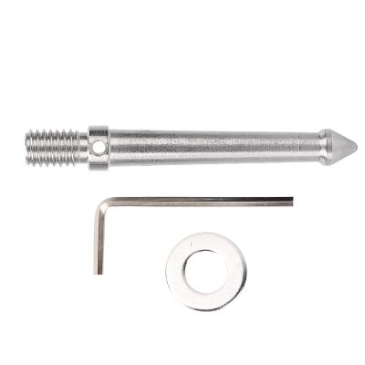 FAUOSWUK Stainless Steel Ground Spike Mount, 3/8-Inch Thread, for Camera Tripods and Monopods (8 cm)
