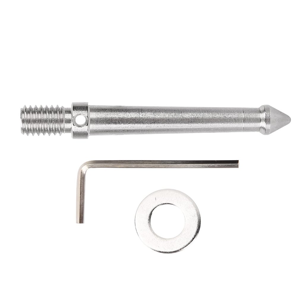 FAUOSWUK Stainless Steel Ground Spike Mount, 3/8-Inch Thread, for Camera Tripods and Monopods (8 cm)