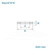 10/20 pcs Red Copper Marine Meter Sealing Ring Flat Metal Washer (10 pcs 10 x 16 x 3) view 2