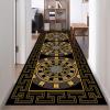 ZLXMN Traditional Greek Hallway Runner, 60 x 120 cm, Classic Greek Key Border Kitchen Rug, Breathable Non-Slip Indoor Mat view 1