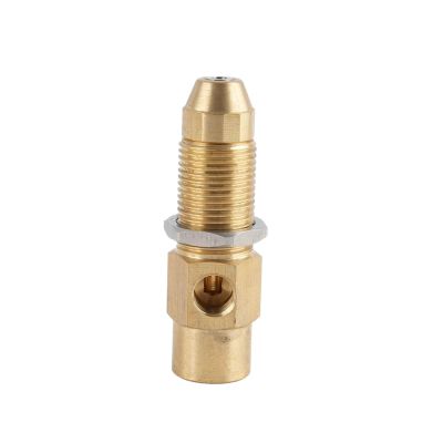 UDHBJEBQ Brass Waste Oil Burner Nozzle, Threaded Air-Atomizing Heating Oil Nozzle for Diesel and Heavy Oil Burners (0.5 mm Bore Diameter)