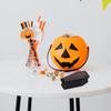 VALICLUD Halloween Mini Coffin Decoration with Realistic Skeleton Model view 3