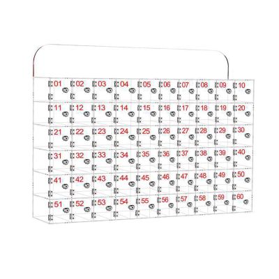Acrylic Phone Lockbox, Wall-Mounted Phone Storage Cabinet for Schools, Factories, Exams, and Work (60 Slots)