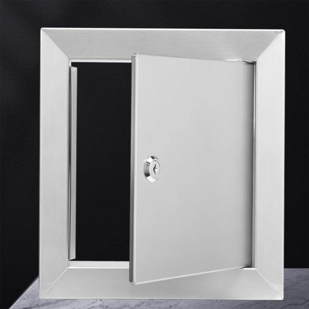 304 Stainless Steel Drywall Access Panel with Lock, 20 x 40 cm