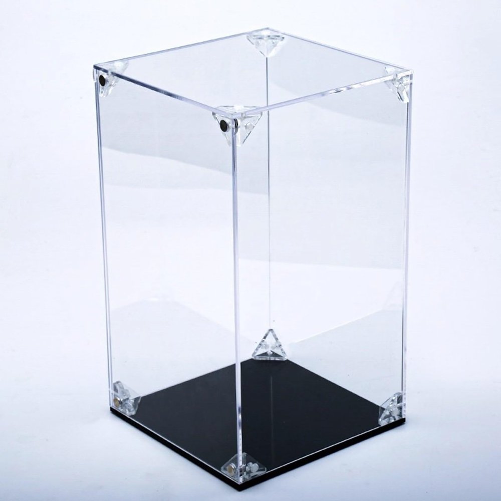 Vibeo Clear Acrylic Display Case with Magnetic Door, 30 x 15 x 50 cm
