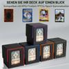 Magic Deck Box with MTG Commander Display, Magnetic Card Storage Box for 100+ Cards, Black/Purple view 2