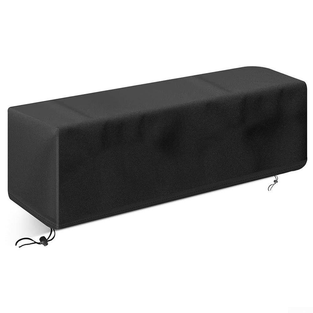 Outdoor Fire Pit Cover, 600D Oxford Fabric, Waterproof, Rectangular, Drawstring Protection, for 28-Inch Tabletop Gas Fire Pits