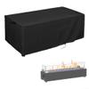Outdoor Fire Pit Cover, 600D Oxford Fabric, Waterproof, Rectangular, Drawstring Protection, for 28-Inch Tabletop Gas Fire Pits view 3