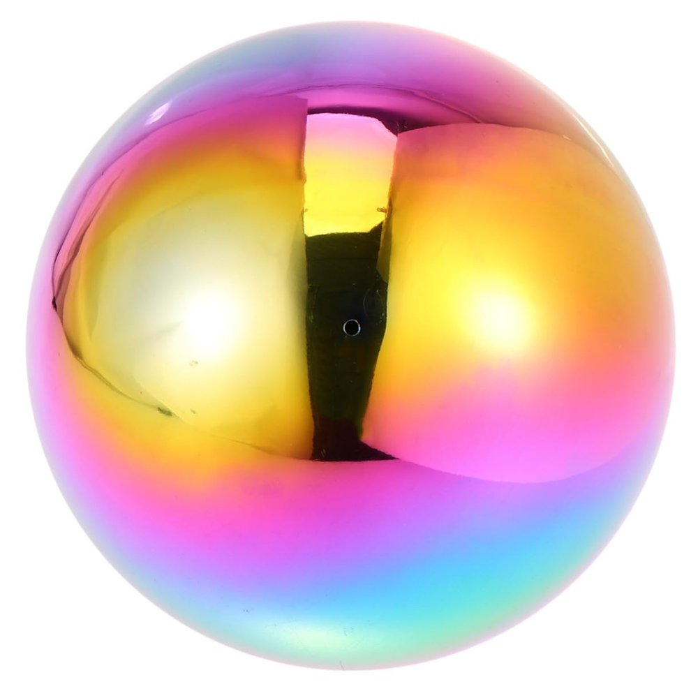 AKOOSY High-Gloss Polished Hollow Stainless Steel Sphere, 200 mm, Multicolor, for Home