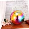 AKOOSY High-Gloss Polished Hollow Stainless Steel Sphere, 200 mm, Multicolor, for Home view 2