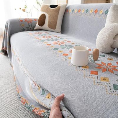 Couch Covers for 2/3/4-Cushion Sofas, Non-Slip Protective Cover
