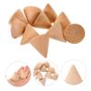 DIY Wooden Craft Cones, 10-Pack for Christmas and Parties view 3