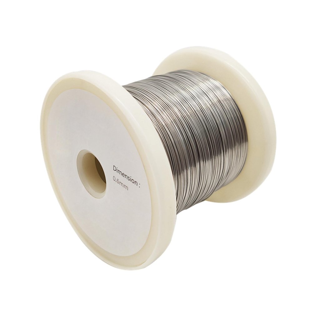 Nichrome Heating Flat Wire, Round, for Metallurgy, 10 m (Diameter: 0.5 mm)