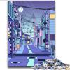 1000-Piece Japanese Night Cityscape Puzzle for Adults and Teens, 38 x 52 cm view 1