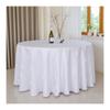 GOEXCPL Round Christmas Tablecloth, Polyester, Model D, White, 160 cm Diameter view 1