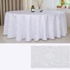 GOEXCPL Round Christmas Tablecloth, Polyester, Model D, White, 160 cm Diameter view 3