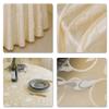 GOEXCPL Round Christmas Tablecloth, Polyester, Model D, White, 160 cm Diameter view 4