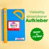 Meinearmbänder Personalized School Labels, 100 Count, Paint-Splatter Design view 3