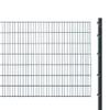 Double-Wire Mesh Fence with Posts for Concrete Installation, 143 cm High, 26 m Long view 1