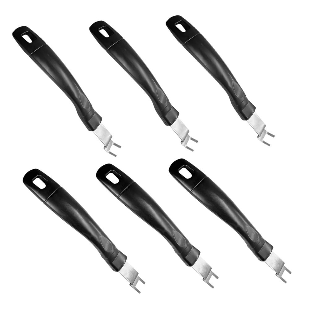 PartyKindom 6-Piece Stainless Steel Grill Lifter Set