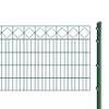 Decorative Fence Set with Posts for Concrete Installation, 100 cm High, 54.6 m Long, Green view 1