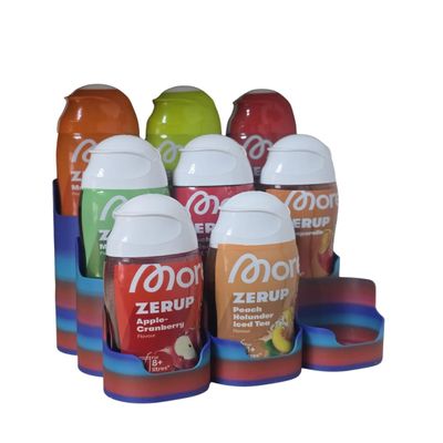 More Zerup Bottle Holder for 3, 6, 9, 12, or 15 Bottles, Silver