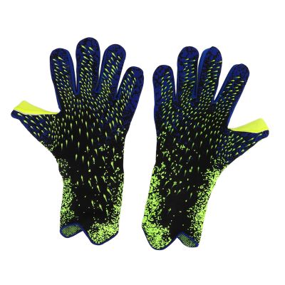 Professional Soccer Goalkeeper Gloves, Thick Latex, Non-Slip, Breathable, Padded, for Training and Competition, for Men and Women (Size 6 ID: 16.5 mm / 0.65 in)