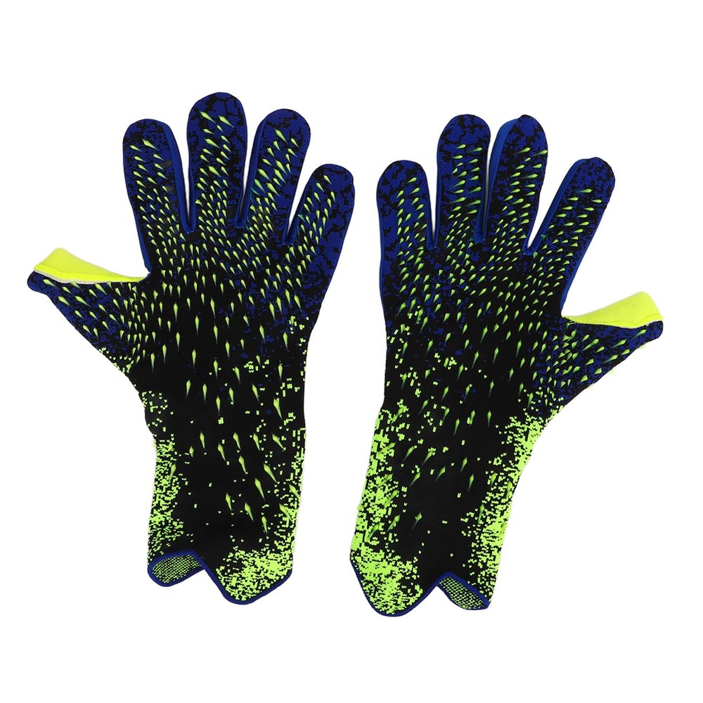 Professional Soccer Goalkeeper Gloves, Thick Latex, Non-Slip, Breathable, Padded, for Training and Competition, for Men and Women (Size 6 ID: 16.5 mm / 0.65 in)