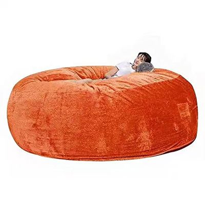 XXL Faux-Fur Bean Bag Cover for Adults, Plush Velour, Washable, No Filling