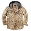 Duohropke Men's Hooded Plaid Lumberjack Shirt Jacket view 3