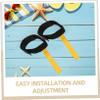 BESTonZON 2-Piece Retractable Diving Fin Leashes with Quick Release view 3
