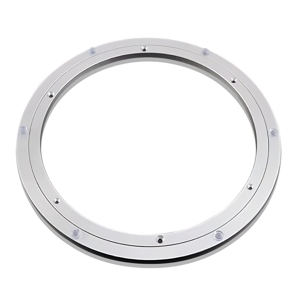 ZBORAVPIX Lazy Susan Turntable Bearing Base, Aluminum Alloy, Silver, 250 mm