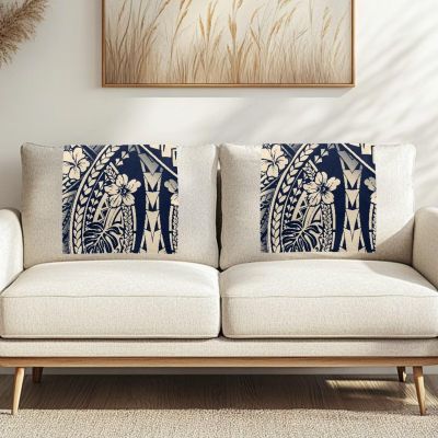 Jndtueit Sofa Headrest and Armrest Covers, Blue, 2-Pack