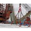 JYHHGDS Heavy-Duty 4-Leg Chain Sling with Safety Grab Hooks, G80 Alloy Steel, 2-Metric-Ton Capacity, 1 m/3.3 ft view 2