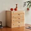 Wooden Desktop Organizer with Lockable Drawers for Office Supplies view 1