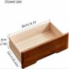Wooden Desktop Organizer with Lockable Drawers for Office Supplies view 3