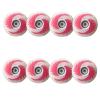 JCXYL EV 76 mm Flash Inline Skate Wheels, 88A, Red, 8-Pack view 1