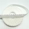 5 Yards/Lot 10 mm Fold-Over Half-Moon Lace Elastic Band, Spandex Sewing Trim, Light Pink view 2