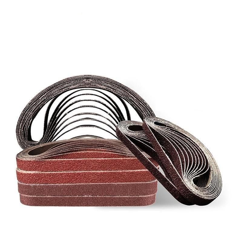 XLANDALYUEFA Premium Sanding Belts, 10-Pack, 330 x 10 mm, 80 Grit