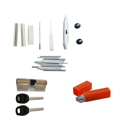 AB Kaba Lock Sheet-Foil Tools with ABLock, Locksmith ABLock Quick-Pick Tools, Dimple Lock Opener (Tool with Lock, Aluminum Foil)