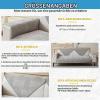 LINGKY Velvet Sofa Cover, 70 x 70 cm, Light Gray view 4