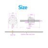 T8 Backlash-Free Ball Screw, 350 mm, with Brass Nut view 2