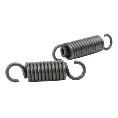 WUSHADEHANS Double-Hook Springs, Spring Steel, 0.9 mm Wire, 6 mm OD, 190 mm Free Length, 2 Pieces (0.9 x 6 x 120 mm)