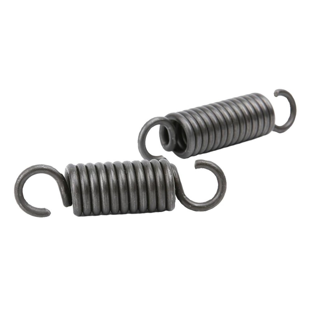 WUSHADEHANS Double-Hook Springs, Spring Steel, 0.9 mm Wire, 6 mm OD, 190 mm Free Length, 2 Pieces (0.9 x 6 x 120 mm)