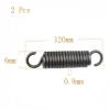 WUSHADEHANS Double-Hook Springs, Spring Steel, 0.9 mm Wire, 6 mm OD, 190 mm Free Length, 2 Pieces (0.9 x 6 x 120 mm) view 2